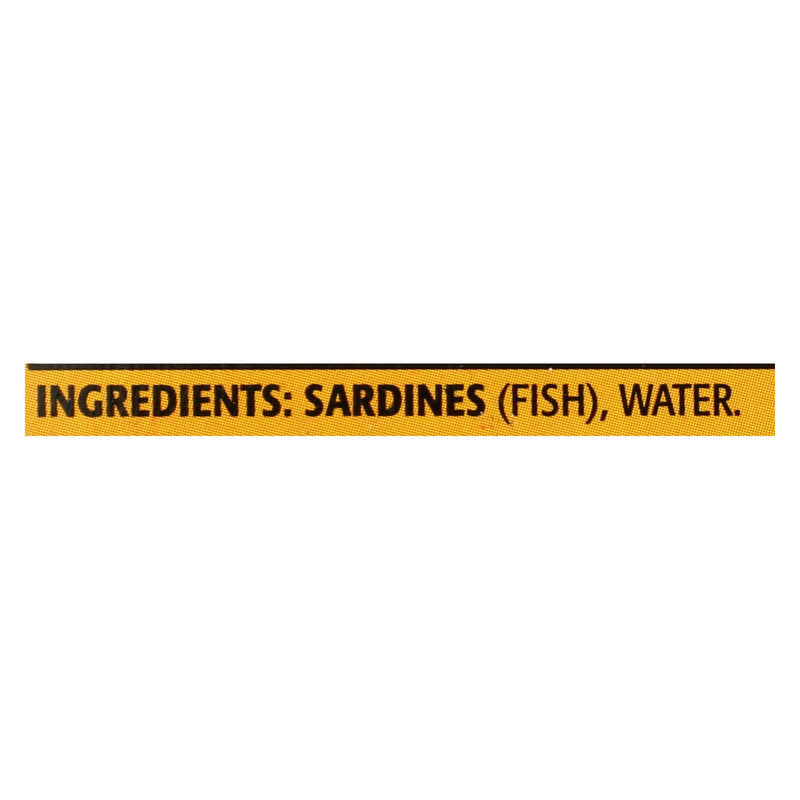Season Brand Sardines In Water - No Salt Added, 4.375 Oz. (12/Case) - Cozy Farm 