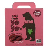 Bear Real Fruit Yoyo Snacks for Kids - Raspberry Goodness (Pack of 6 - 3.5 Oz.) - Cozy Farm 