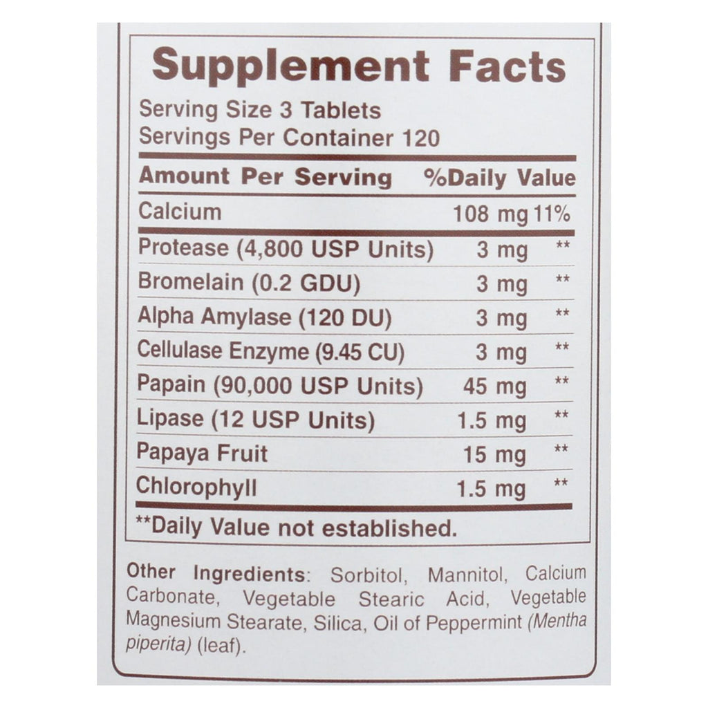 American Health Super Papaya Enzyme Plus Chewable Tablets (360 ct.) - Cozy Farm 