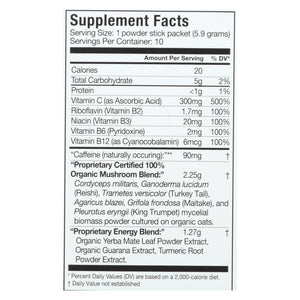 Om Organic Mushroom Energy | Citrus Orange Extract | Dietary Supplement (10 Pack) - 0.21 Oz. - Cozy Farm 