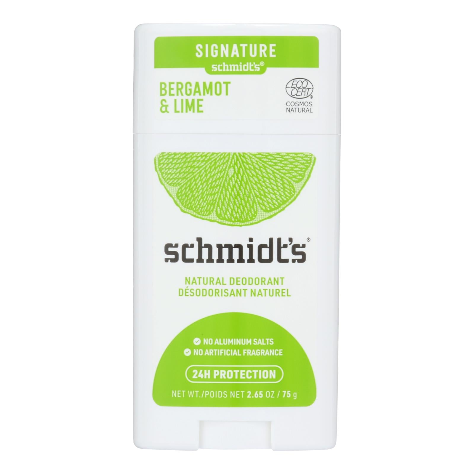 Schmidt's: Natural and Clean Deodorant Deodorants (Bergamot, Lime, Chromacle, Hemp, Lavender)