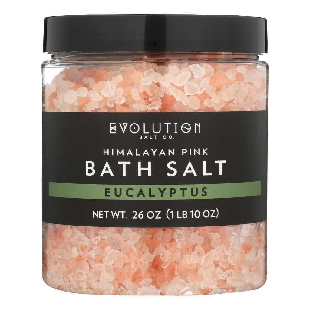 Evolution Salt Bath Salt - Himalayan - Coarse - Eucalyptus - 26 Oz - Cozy Farm 