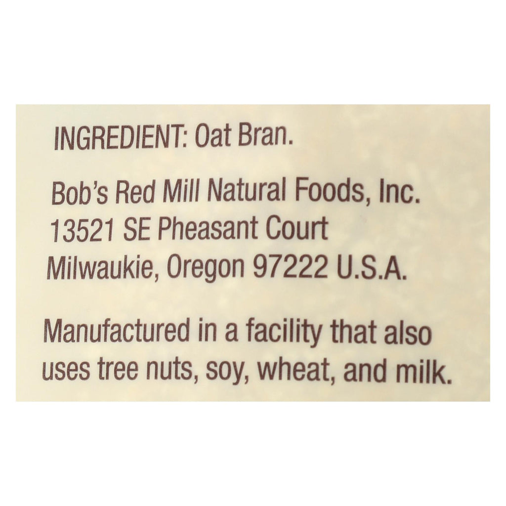 Bob's Red Mill Oat Bran Hot Cereal (Pack of 4 - 40 Oz.) - Cozy Farm 