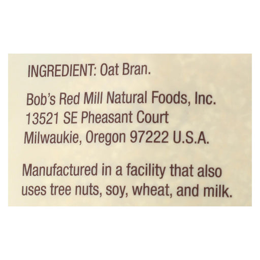 Bob's Red Mill Whole Grain Rolled Oat Bran | Rich in Fiber | 4-Pack, 40 Oz. - Cozy Farm 