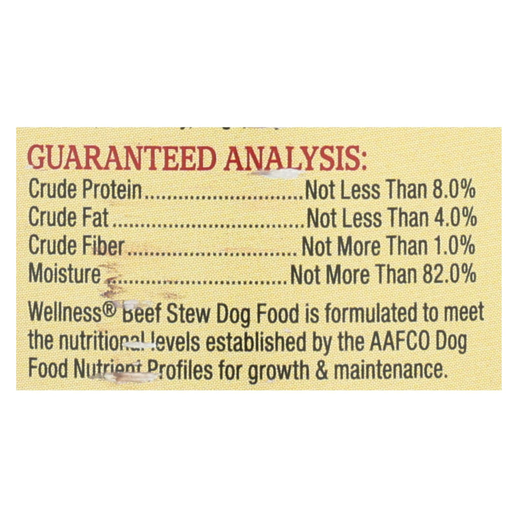 Wellness Pet Products Dog Food - Beef With Carrot And Potato (Pack of 12) - 12.5 Oz. - Cozy Farm 