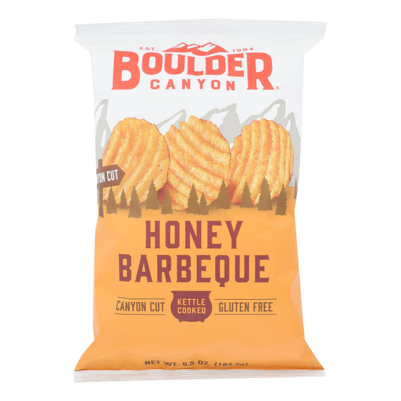 Boulder Canyon Natural Foods - (Pack of 12) 6.5 oz Honey BBQ Chips - Cozy Farm 