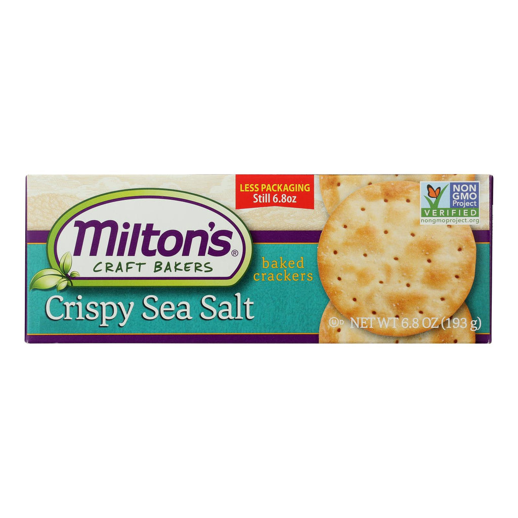 Miltons Cracker Crispy Sea Salt (Pack of 8 6.8oz) - Cozy Farm 