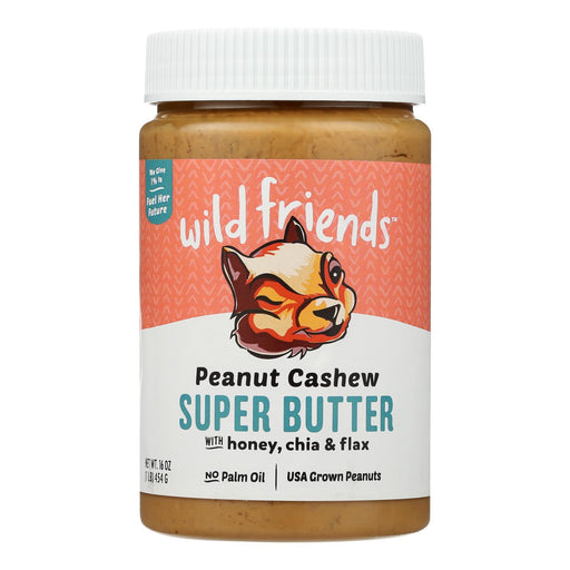 Jars  Wild Friends Peanut Cashew Super Butter (Pack of 6) 16 Oz Jars - Cozy Farm 