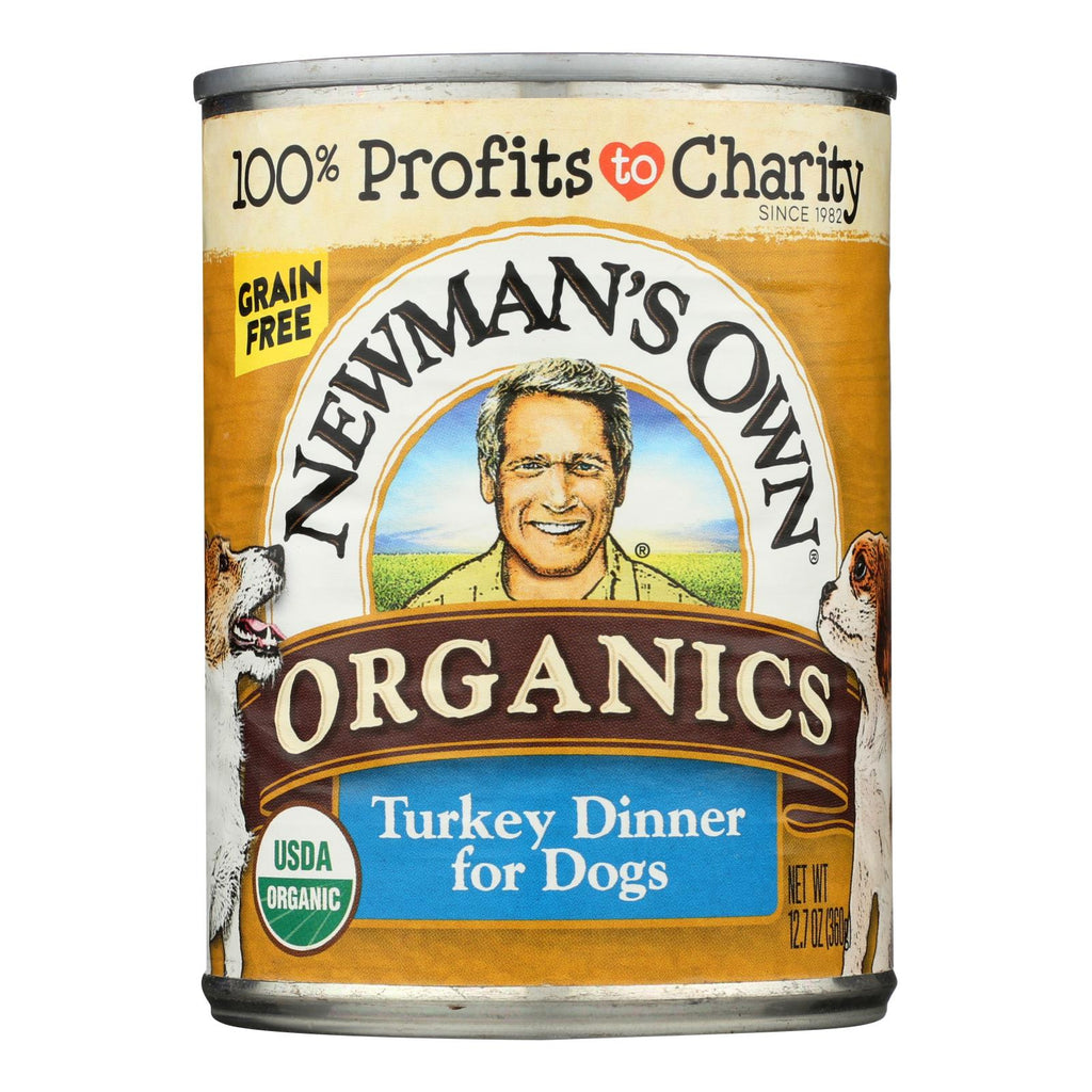 Newman's Own Organics Turkey Grain-Free Dinner (Pack of 12) - Organic - 12.7 Oz. - Cozy Farm 