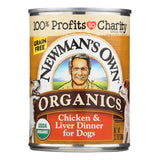 Newman's Own Organics Chicken & Liver Dog Food - 12.7 Oz (Pack of 12) - Cozy Farm 