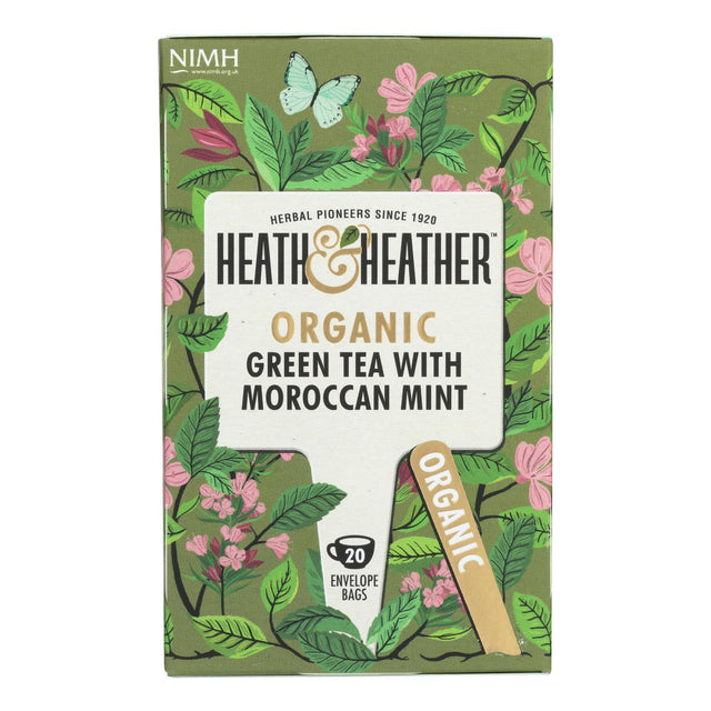 Heath & Heather Green Tea with Maracuja Mint - 20 Count - Case of 6 - Cozy Farm 