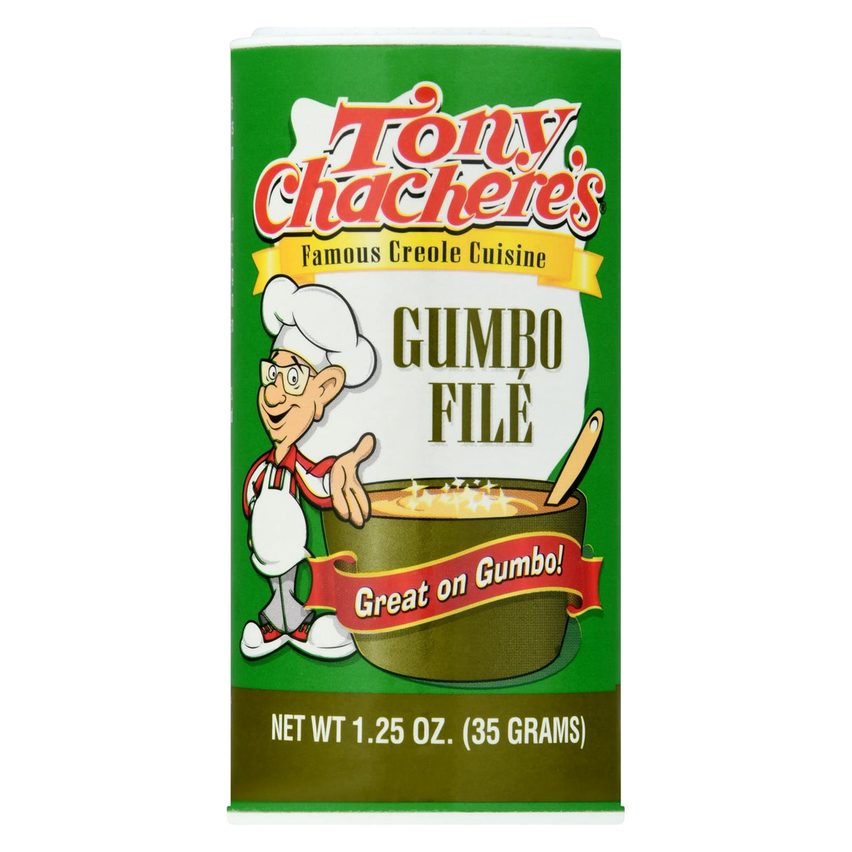 Tony Chachere's Creole Gumbo File - 1.25 Oz (Case of 12) - Cozy Farm 