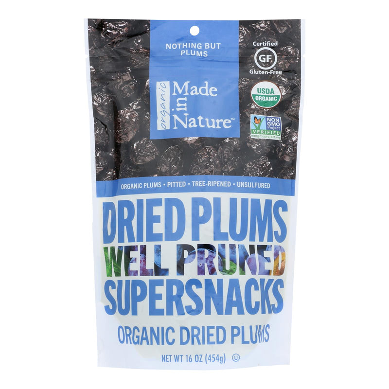 Made In Nature - Plums Dried - Case Of 6-16 Oz - Cozy Farm 