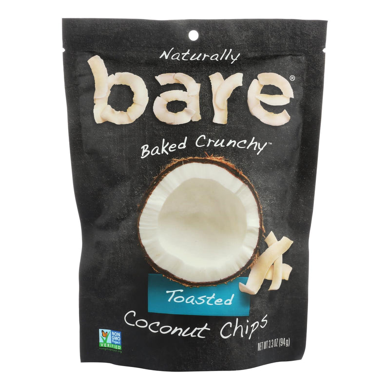 Bare Fruit Coconut Chips - Toasted (Pack of 12) 3.3 Oz - Cozy Farm 