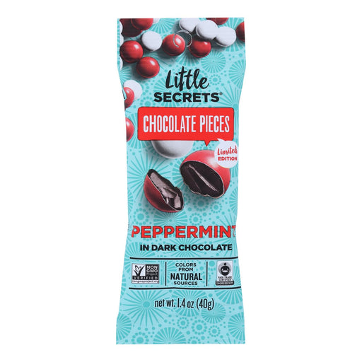 Little Secrets - Candies Dark Chocolate Pprmnt Pc - Case Of 12 - 1.4 Oz - Cozy Farm 