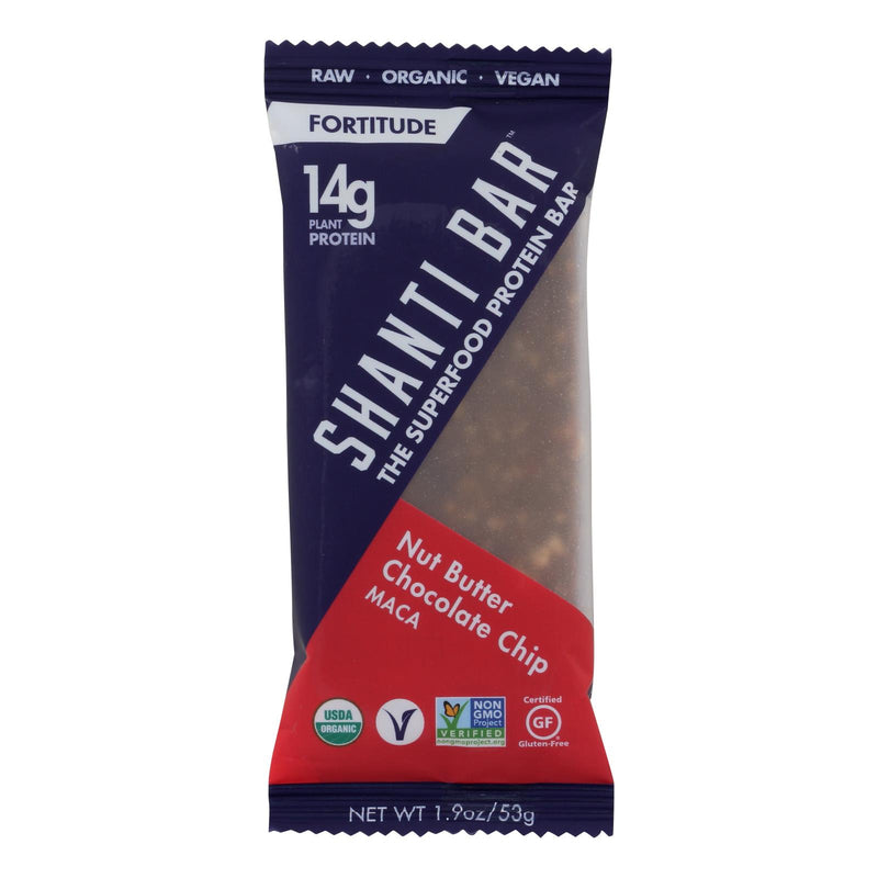 Shanti Bar - Superfood Protein Bar - Nut Butter Chocolate Chip - Case Of 12 - 1.90 Oz. - Cozy Farm 