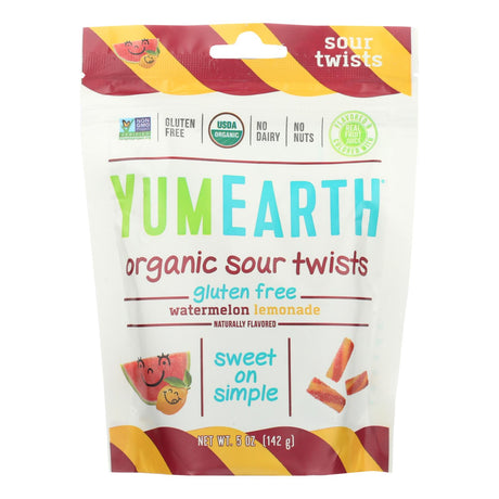 Yumearth Organics Organic Sour Twists Watermelon Lemonade 5 Oz, Pack of 6 - Cozy Farm 