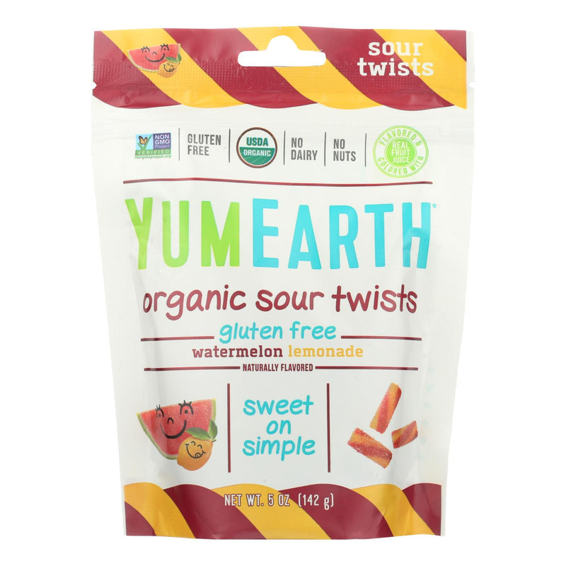 Yumearth Organics - Organic Sour Twists - Watermelon Lemonade - Case Of 6 - 5 Oz. - Cozy Farm 