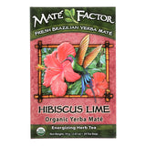 Mate Factor Hibiscus Lime Organic Yerba Mate Tea Bags  - Case Of 6 - 20 Bag - Cozy Farm 