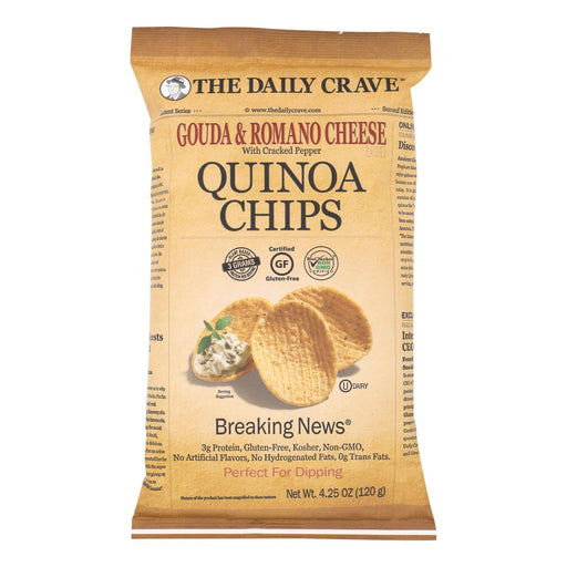The Daily Crave - Quin Chips Gouda Rumen Pepr (Pack of 8) - 4.25 Oz - Cozy Farm 