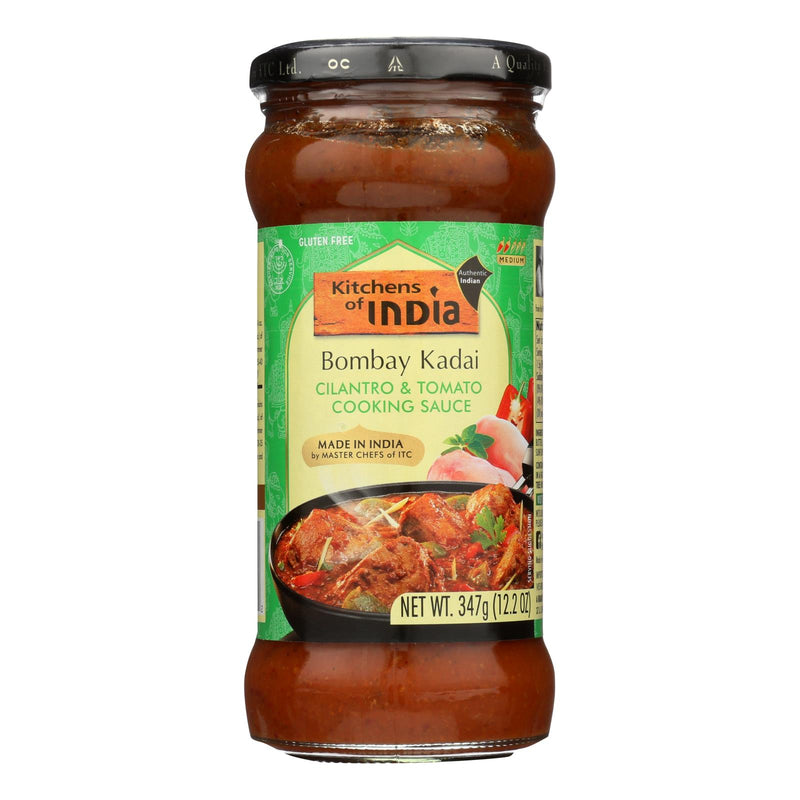 Kitchens Of India Bombay Kadai Cilantro & Tomato Cooking Sauce  - Case Of 6 - 12.2 Oz - Cozy Farm 