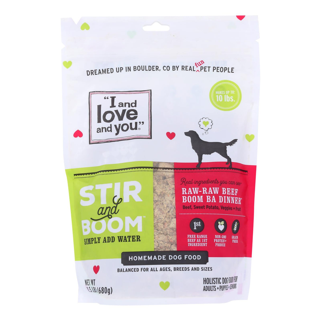 I And Love And You Dry Dog Food - 6 Pack - 1.5 Lb - Cozy Farm 