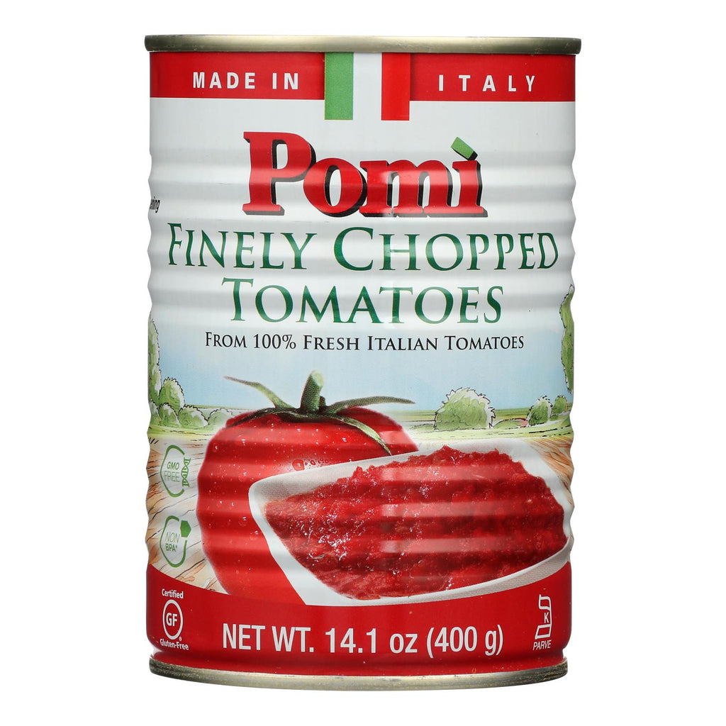 Pomi Tomatoes (Pack of 12) - Finely Chopped Tomatōs - 14.1 Oz - Cozy Farm 