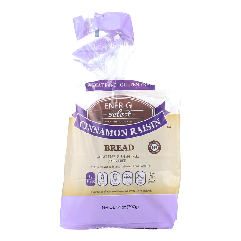 Ener-G Foods Select Cinnamon Raisin Bread, 14 Oz - Case of 6 - Cozy Farm 