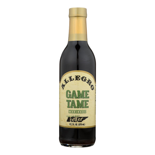 Allegro Marinade, Game Tame  - Case Of 6 - 12.7 Fz - Cozy Farm 