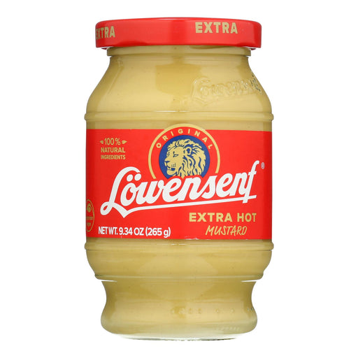 Lowensenf Germany's Favorite Hot Mustard (Pack of 6) 9.3 Oz - Cozy Farm 