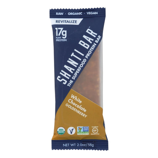 Shanti Bar - Superfood Protein Bar - White Chocolate - Case Of 12 - 2 Oz. - Cozy Farm 