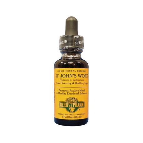Herb Pharm St. John's Wort Extract - Mood Enhancing Herb - 1 Fl Oz - Cozy Farm 