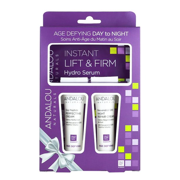 Andalou Naturals - Age Defying Day Night Gift Kit - Cozy Farm 