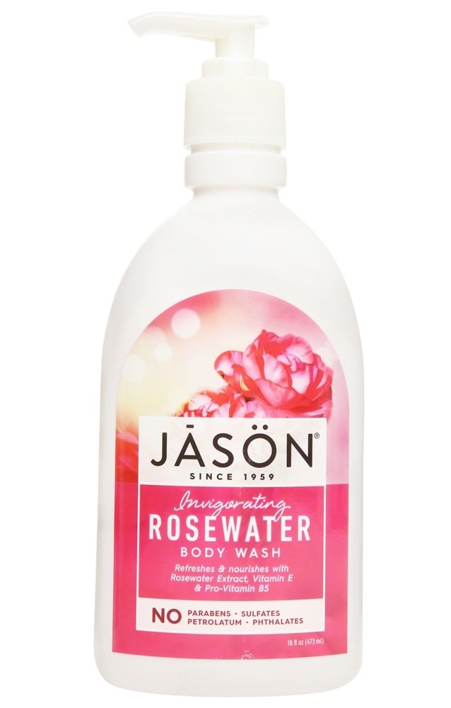 Jason Natural Products Rosewater Body Wash  - 16 Fl Oz - Cozy Farm 