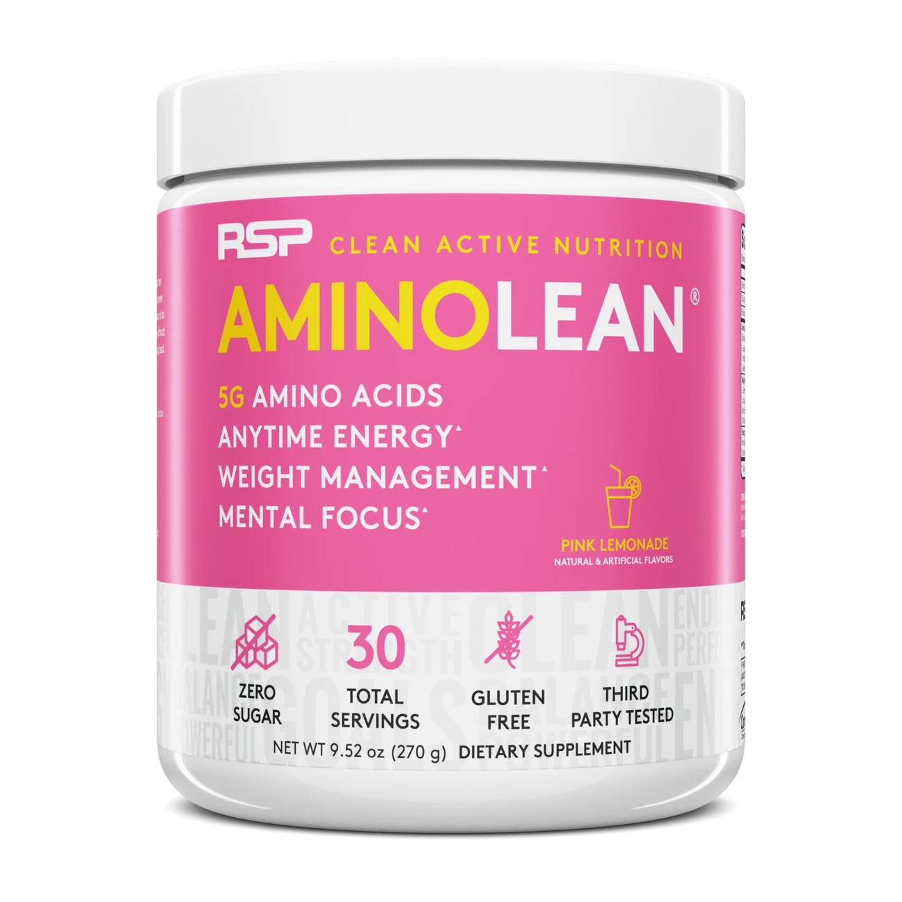 RSP Nutrition Aminolean Pink Lemonade - 9.52 Oz - Cozy Farm 