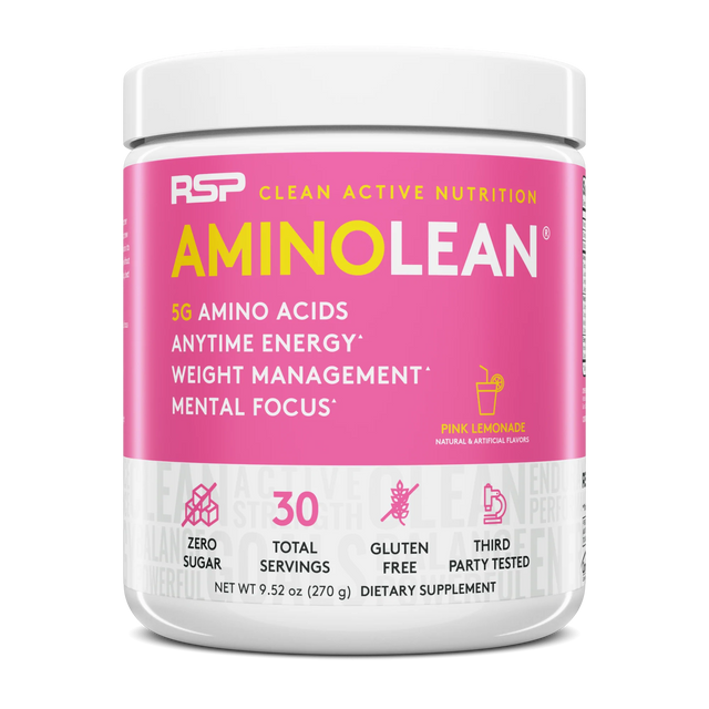 RSP Nutrition Aminolean Pink Lemonade - 9.52 Oz - Cozy Farm 
