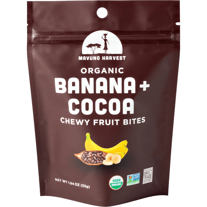 Mavuno Harvest - Frt/Bts Bnna Cocoa (Pack of 8) 1.94 Oz - Cozy Farm 