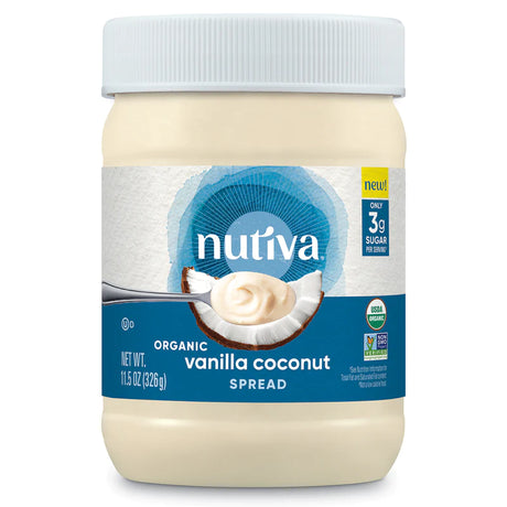 Nutiva Vanilla Coconut Spread (Pack of 6 - 11.5 Oz) - Cozy Farm 