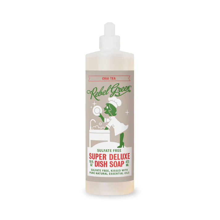 Rebel Green Chai Tea Scented Dish Soap (Pack of 4-16 Fl Oz) - Cozy Farm 