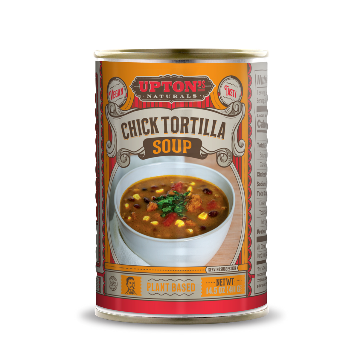 Upton's Naturals: Vegan Chick'n Tortilla Soup (Pack of 8 x 14.5 oz) - Cozy Farm 