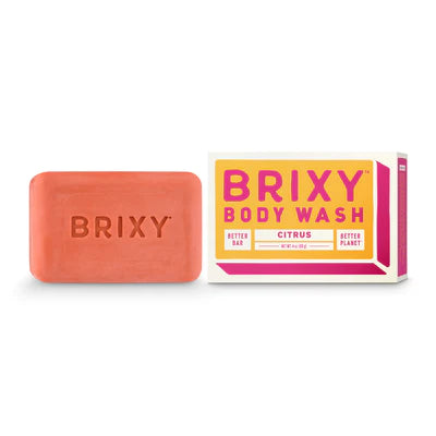 Brixy Exfoliating Citrus Body Wash Bar - 4 Oz - Cozy Farm 
