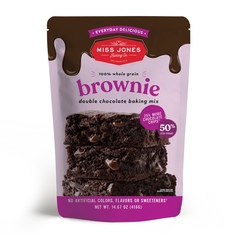 Miss Jones Baking Co - Evrydy Dlcs Chocolate Brwne (Pack of 6) 14.67 Oz - Cozy Farm 