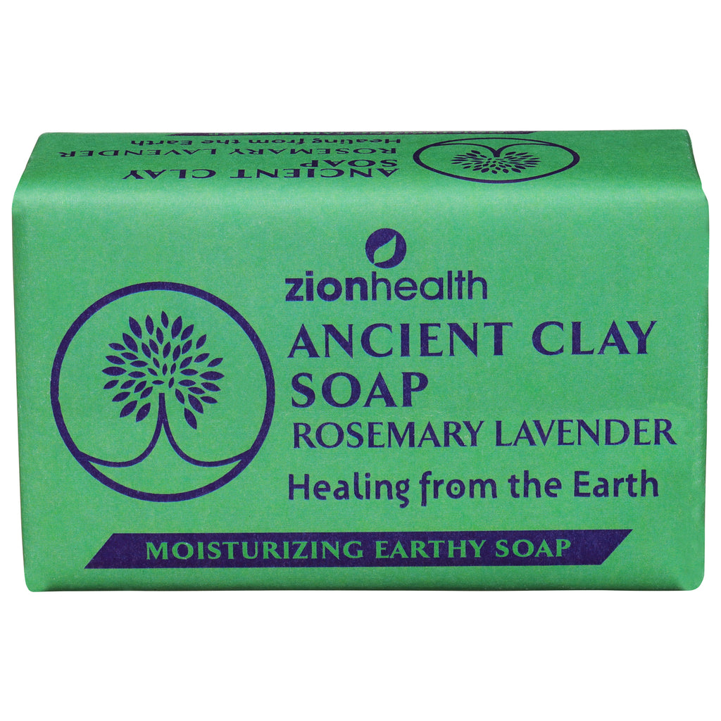 Zion Health - Ancnt Cly Soap Rsmry Lvnd - 1 Each - 6 Oz - Cozy Farm 