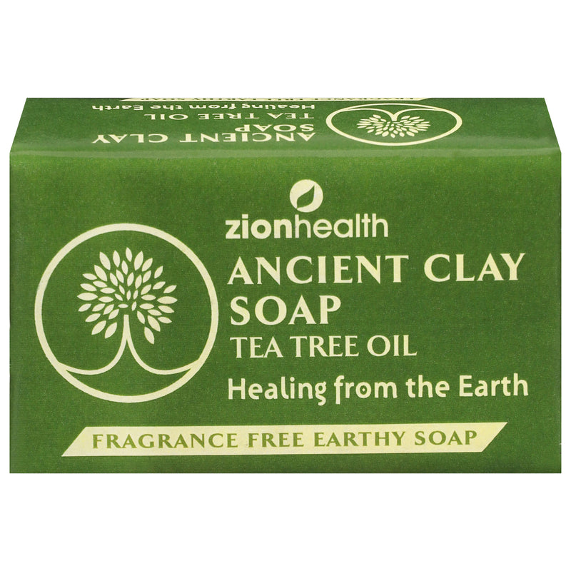 Zion Health Ancient Clay Soap Tea Tree - 1 Pack (6 Oz Each) - Cozy Farm 