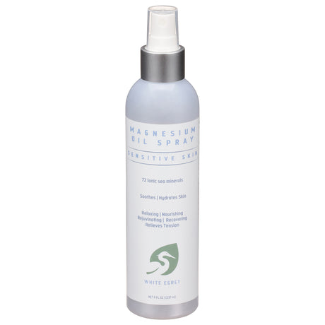 White Egret Tropical Magnesium Spray - Extra Strength, Relaxation & Sleep Support - 8 fl oz - Cozy Farm 