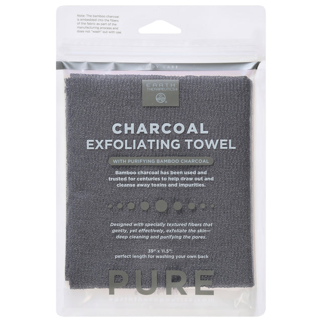 Earth Therapeutics Hydro Towel Purify Charcoal Towel - 0.6 Oz - Cozy Farm 