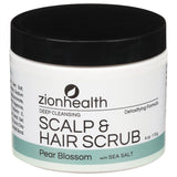 Zion Health Deep Hair Scrub Pear Blossom - 4 Oz - Cozy Farm 