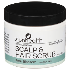 Zion Health Deep Hair Scrub Pear Blossom - 4 Oz - Cozy Farm 