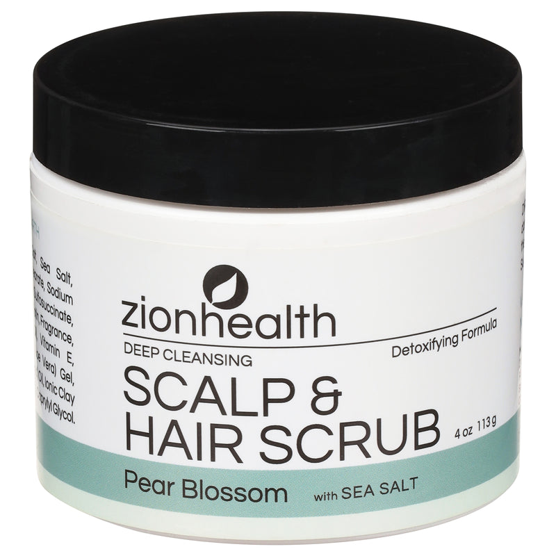 Zion Health Deep Hair Scrub Pear Blossom, 1 Each - 4 Oz - Cozy Farm 