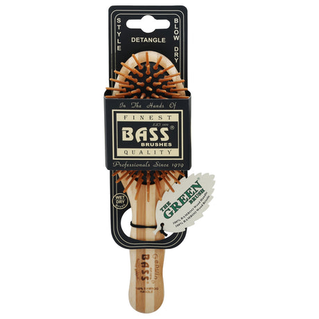 Bamboo Bass Electric Brush with Angled Sm Wood Bristles - Cozy Farm 